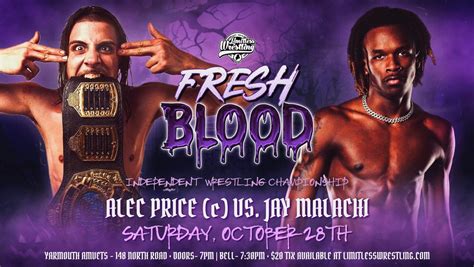 Alec Price vs. Jay Malachi IWTV title match set for Limitless Wrestling ...