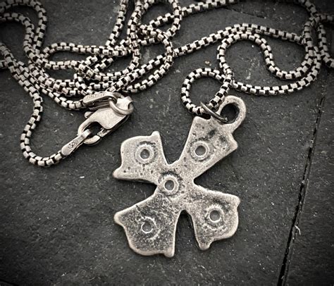 Men's Sterling Silver Necklace Featuring an Anglican Cross - Etsy