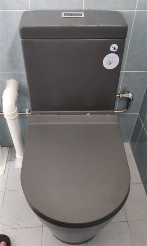 Gun metal grey black Toilet bowl // Gun grey Magnum turbo tornado wc935 with geberit, Furniture ...