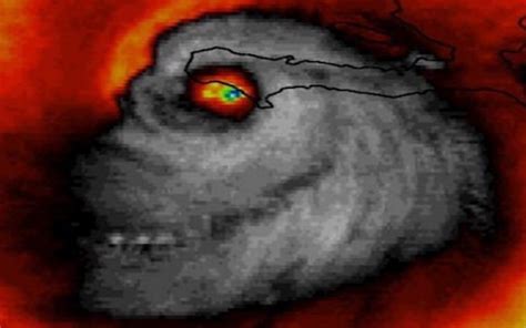 'Sinister' image of Hurricane Matthew captured from space