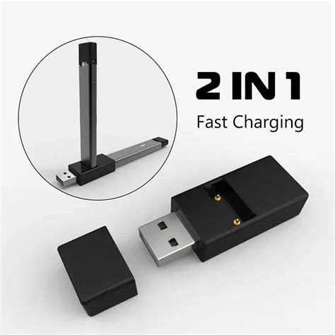 EastVita 2 in 1 Fast Charging For JUUL Starter Kit Dual Port Universal USB Charger For JUUL 2-in ...