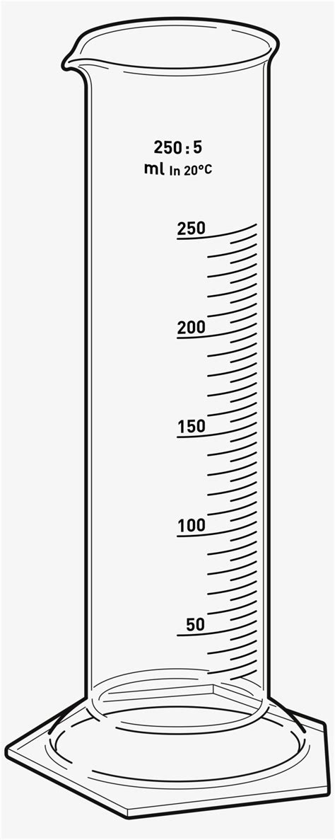 28 Collection Of 50 Ml Graduated Cylinder Drawing - Measuring Cylinder Clipart Black And White ...