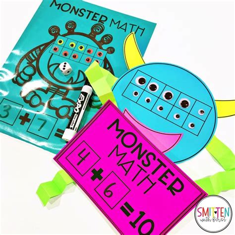 Monster Math FREEBIE for addition and subtraction - Smitten with First ...