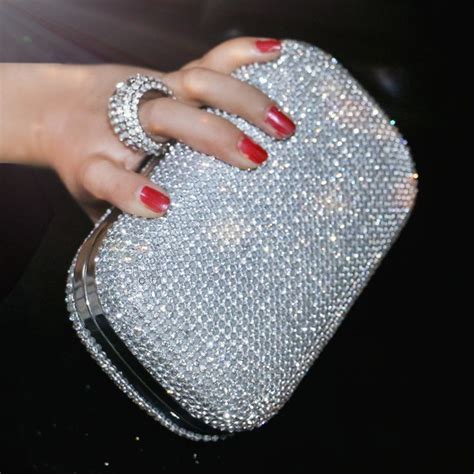 Rhinestone Evening Clutch – OnInitiative.com | Studded clutch bag, Studded clutch, Rhinestone clutch