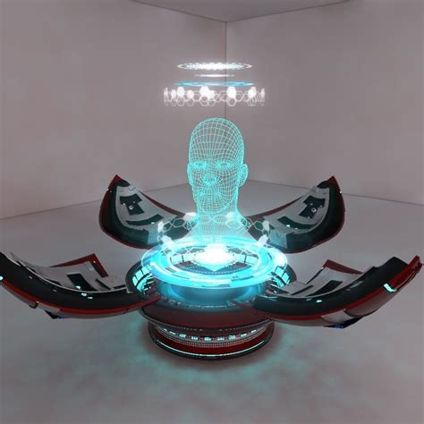 Holographic Projector 3D model | CGTrader