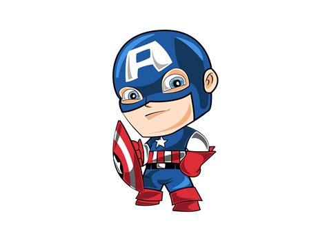 Dribbble - captain_america_chibi-01.png by Arnav Kumar Tripathy