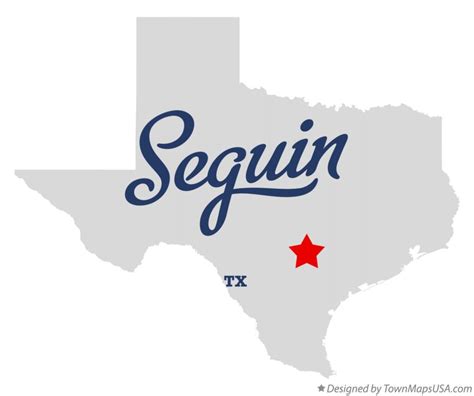 Map of Seguin, TX, Texas