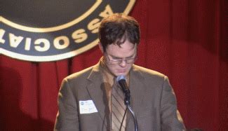 2x17 Dwight's Speech Animated .gif - The Office Fan Art (8678074) - Fanpop