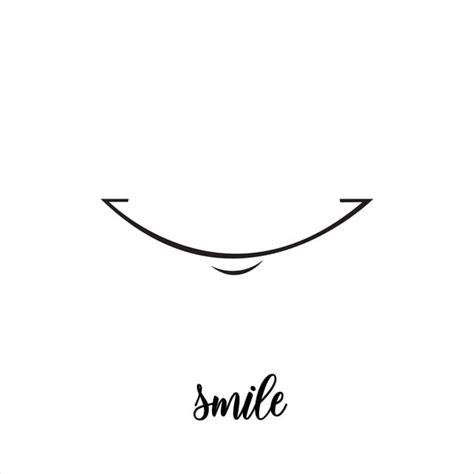 White Teeth Smile Vector Hd PNG Images, A Smile With A White Background, Smile Clipart, Emoticon ...