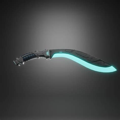 Machete Cyberpunk Machete Futuristic Machete 3D model | CGTrader