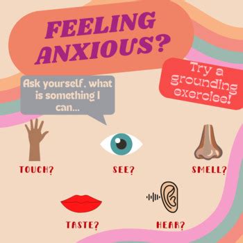 Grounding Exercise Using 5 Senses | Anxiety Relief | Posters for Classroom