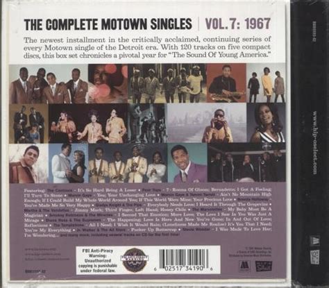 Tamla Motown The Complete Motown Singles Vol.7: 1967 UK 5-CD album set ...