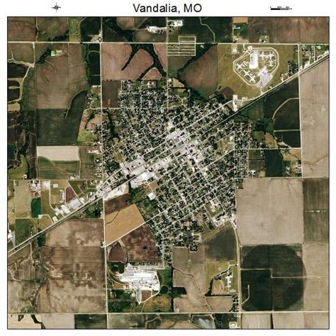 Aerial Photography Map of Vandalia, MO Missouri