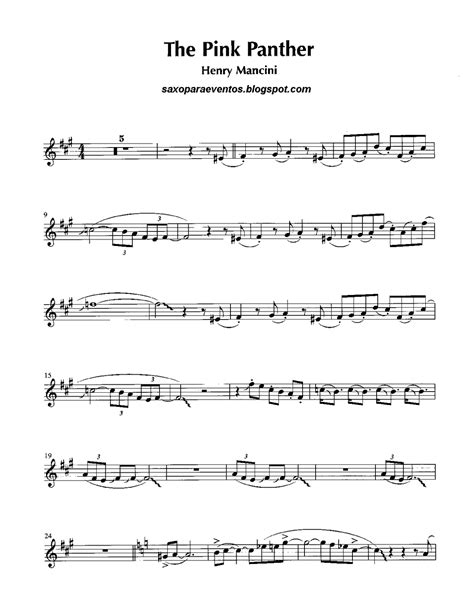 Pink Panther Alto Saxophone Pdf: full version free software download ...