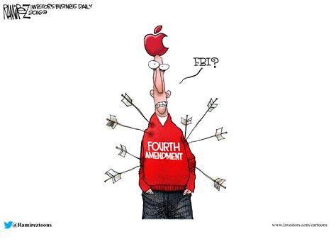 Ramirez Cartoon: Fourth Amendment | Investor's Business Daily