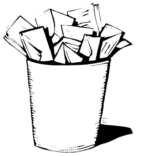 Paper wheelie bin clipart - Clipground