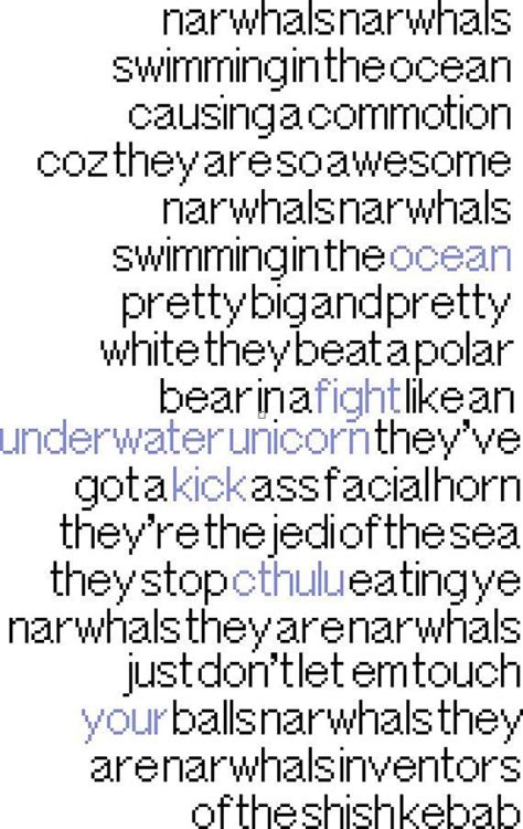 Narwhal song | Narwhal, Songs, Lyrics