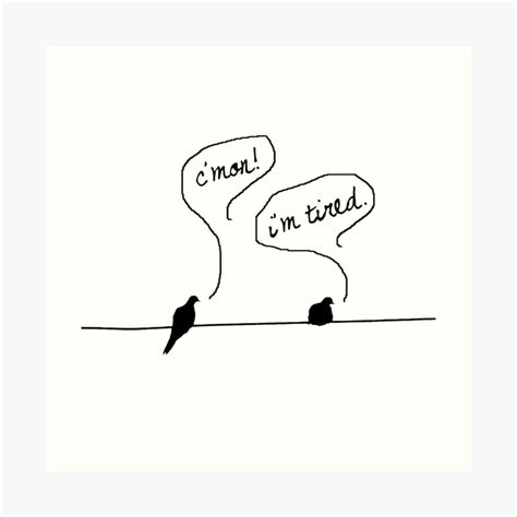 "Two Birds on a Wire" Art Print by peerrrrii | Redbubble