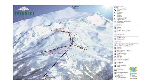 Tetnuldi - Mestia Trail Map • Piste Map • Panoramic Mountain Map