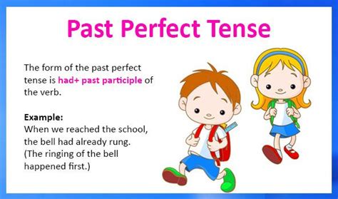 Past Perfect Tense – definition, types, examples and worksheets Learn English grammar – verb ...