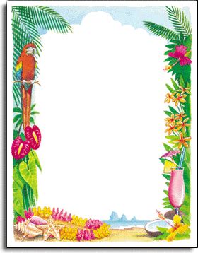 tropical luau border - Google Search | pictures i love | Pinterest | Tropical, Sandy beaches and ...