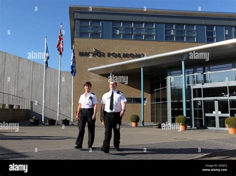 HM Young Offenders' Institution Polmont prison officers during an inspection by Chief Inspector ...