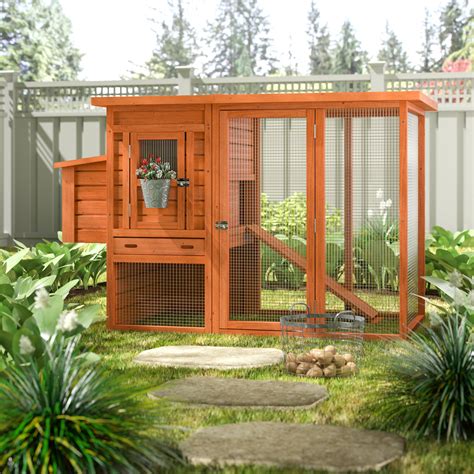 Archie & Oscar™ Freddy Chicken Coop with Chicken Run/Nesting Box ...