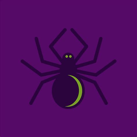 Flat icon stylish background halloween spider vector ai eps | UIDownload