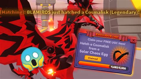 I got new free UGC item with new dragon Cosmalisk! | Dragon Adventures solstice 2023 - YouTube