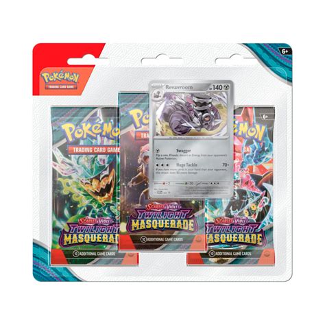 Buy Pokémon – Twilight Masquerade – 3 Pack Blister Revavroom - HiroCards