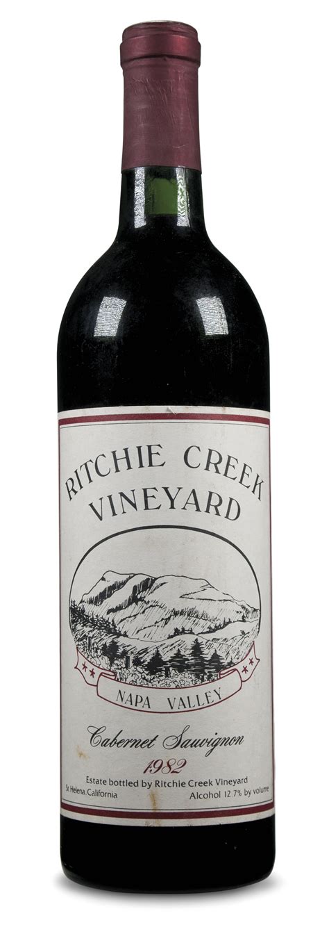 Ridge, Monte Bello, Cabernet Sauvignon 1991 and Ritchie Creek, Cabernet Sauvignon 1982, | Christie’s