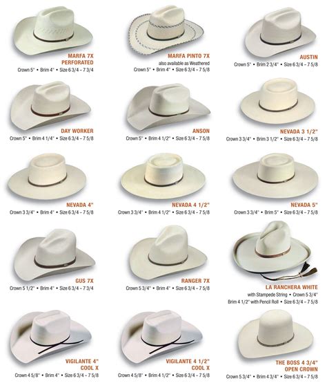 Cowboy Hat Styles - | Cowboy hat styles, Cowboy hats, Hat fashion