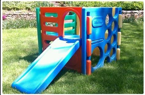 Vintage Little tikes Climbing Cube Slide, Babies & Kids, Baby Nursery ...