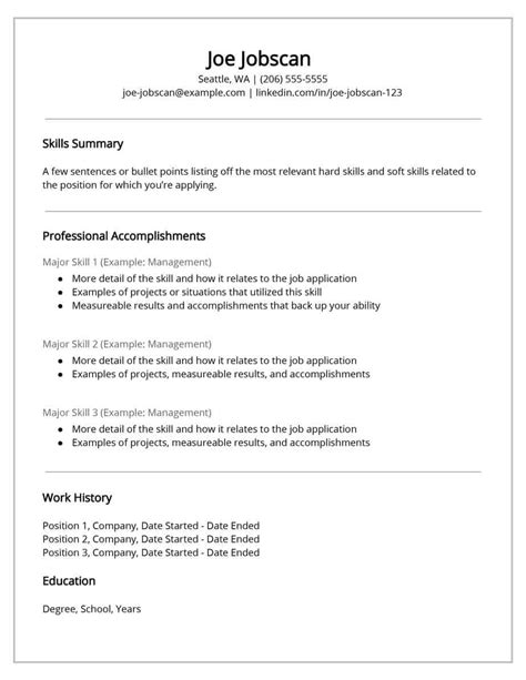 Functional-Resume-Template-2 - Jobscan Blog