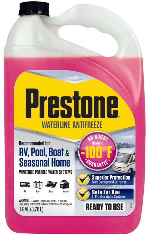 Buy Prestone Waterline/RV Antifreeze - 1 gal; -100° No Burst - Potable Water Systems Online at ...