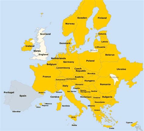 All List of European Countries And Capitals - Oasdom