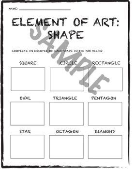 ELEMENTS OF ART WORKSHEETS | Art worksheets, Elements of art, Elements ...