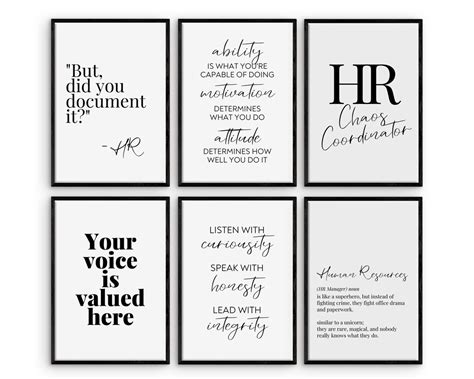 HR Office Decor for Women Office Wall Art Human Resources - Etsy