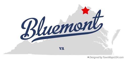 Map of Bluemont, VA, Virginia