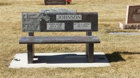 Benches – Beesley Monument – Granite Headstones, Grave Markers ...