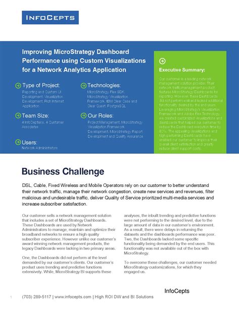 MicroStrategy Dashboard Performance for Network Analytics Apps by InfoCepts - Issuu