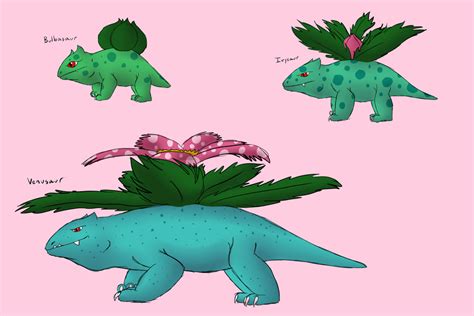 Bulbasaur Evolution by Morgan-Michele on DeviantArt