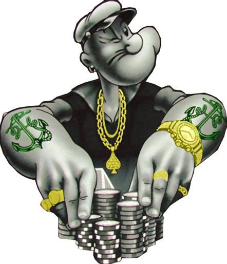 Popeye Gangsta (PSD) | Official PSDs | Cartoon photo, Cartoon tattoos, Popeye tattoo