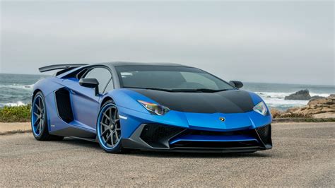 Lamborghini Aventador Blue Wallpaper