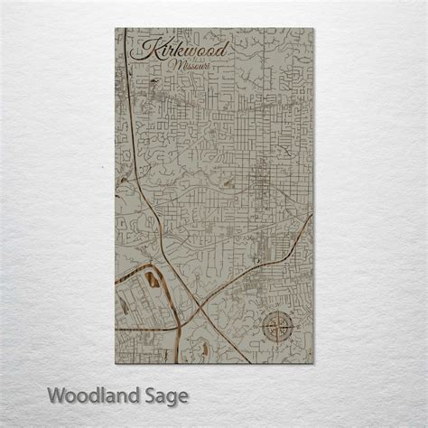 Kirkwood, Missouri Street Map – Fire & Pine