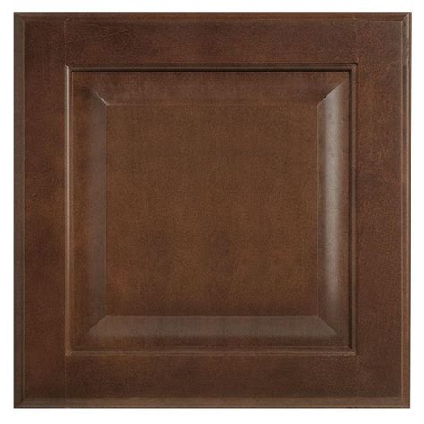 Hampton Bay Hampton 14.5 x 14.5 in. Cabinet Door Sample in Cognac HBKSMPLDR-COG | Panel door ...