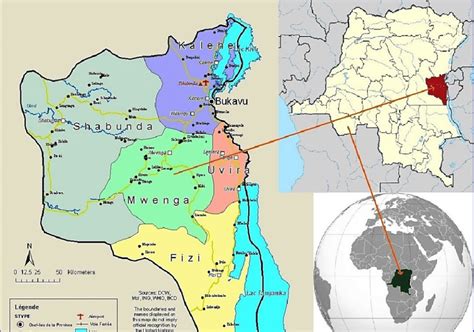 Administrative map of the province of South Kivu (Source, [28]). Its ...