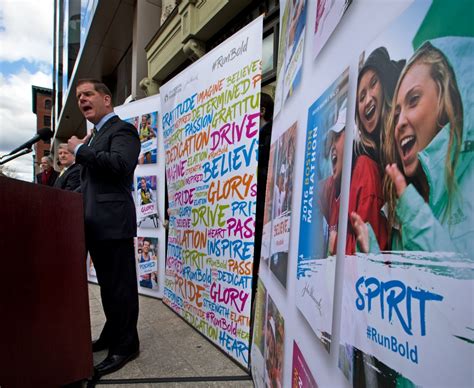 Walsh unveils new Boston Marathon banners – Boston Herald