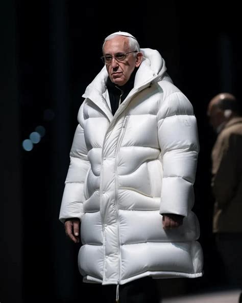 Those viral images of Pope Francis looking stylish in a white puffer ...