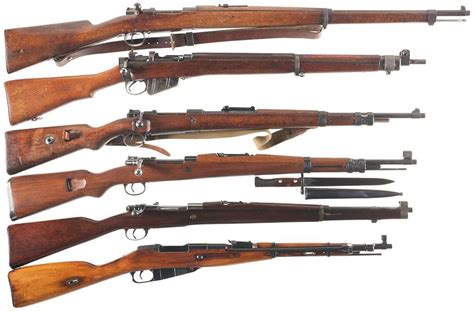 Six Bolt Action Military Rifles -A) Spanish Mauser Model 1893 Rifle